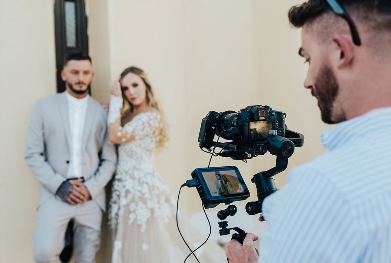 Behind the scenes with Russell Kent Nicholls cinematic wedding videographer
